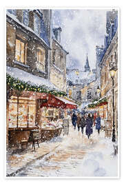 Poster Weihnachtseinkäufe