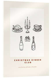 Acrylglasbild Christmas Dinner Club - treechild