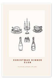 Wandbild Christmas Dinner Club - treechild
