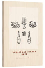 Holzbild Christmas Dinner Club - treechild