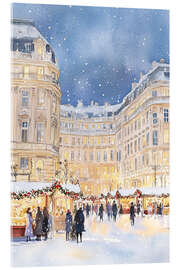 Acrylglasbild Weihnachtsmarkt II - treechild