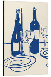 Aluminium print Dinner And Wine - treechild
