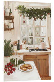 Hartschaumbild Weihnachtsküche