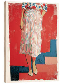 Holzbild Blooming Lines