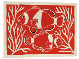 Acrylglasbild Rote Clownfische