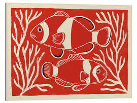 Alubild Rote Clownfische