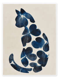 Wandbild Fluss der Blütenblätter - DejaReve