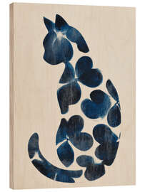 Holzbild Fluss der Blütenblätter - DejaReve