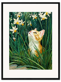 Gerahmter Kunstdruck Es riecht nach Frühling