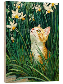 Holzbild Es riecht nach Frühling