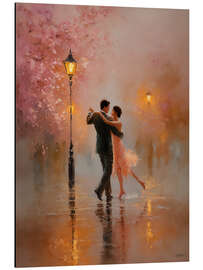 Alubild Tanz unter Kirschblüten