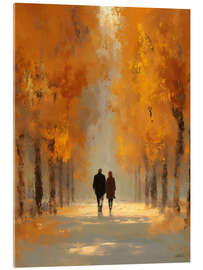 Acrylglasbild Gemeinsam durch den Herbst - artill