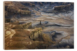 Holzbild Wüstenlandschaft von Utah, USA