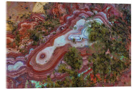 Acrylglasbild Farbenfrohe Wüstenlandschaft in Utah, USA - Martin Podt