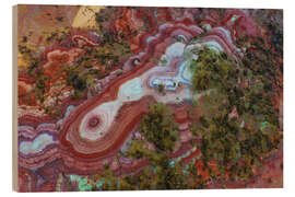 Holzbild Farbenfrohe Wüstenlandschaft in Utah, USA - Martin Podt