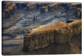 Leinwandbild Wüstenlandschaft in Utah nach dem Regen - Martin Podt