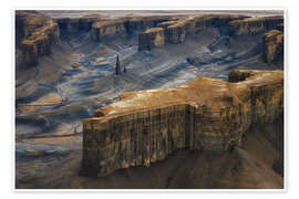 Poster Wüstenlandschaft in Utah nach dem Regen - Martin Podt