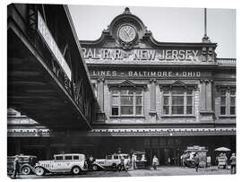 Leinwandbild Historisches New York: Central Railroad of New Jersey, 1936 - Christian Müringer