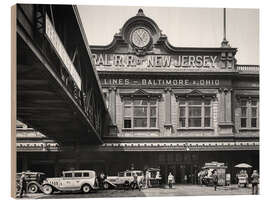 Holzbild Historisches New York: Central Railroad of New Jersey, 1936 - Christian Müringer