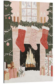 Tableau en aluminium Cozy Christmas Time - treechild