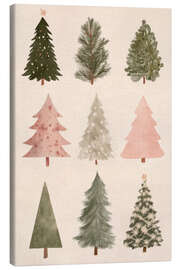 Leinwandbild Wunderschöne Weihnachtsbäume