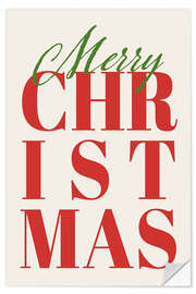 Wandsticker Merry Christmas No 02 - treechild