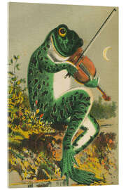 Acrylglasbild Der Frosch und die Geige