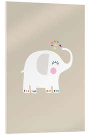 Acrylglasbild Kleiner Elefant - Jaysanstudio