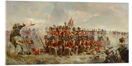 Acrylglasbild Das 28. Regiment bei Quatre Bras - Lady Butler