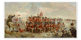 Wandbild Das 28. Regiment bei Quatre Bras - Lady Butler