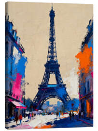Leinwandbild Paris im Farbenspiel - artill