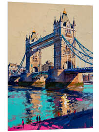 Hartschaumbild London im Abendglanz