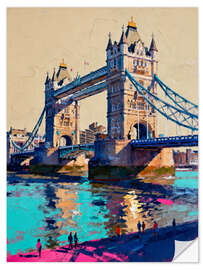 Wandsticker London im Abendglanz