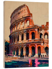 Holzbild Rom - Der Atem der Geschichte - artill