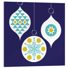 Acrylglasbild Habt einen Weihnachtsball - Bo Lundberg