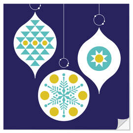 Wandsticker Habt einen Weihnachtsball - Bo Lundberg