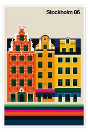 Poster Stockholm 86 - Bo Lundberg