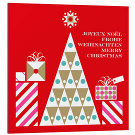 Alubild Baum mit Geschenken