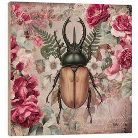 Holzbild Blumenkäfer - Andrea Haase