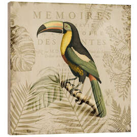 Holzbild Tukans Tropenparadies - Andrea Haase