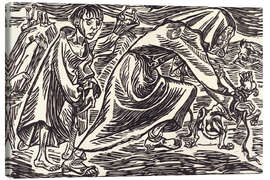 Leinwandbild Der Hundefänger - Ernst Barlach