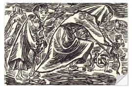 Wandsticker Der Hundefänger