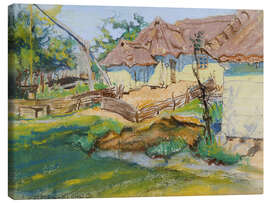 Leinwandbild Bauernhaus im Dorf Konary - Stanislaw Wyspianski