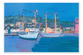 Wandbild Der 14. Juli in Deauville - Raoul Dufy