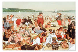 Wandsticker Berliner Strandleben, 1912 - Heinrich Zille