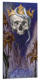 Alubild Gekrönter Schädel mit Schlangen, Die Herzogin von Malfi