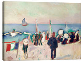 Canvas print The Beach of Sainte-Address - Raoul Dufy