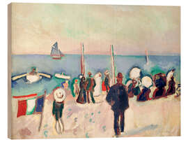 Holzbild La Plage de Sainte-Adresse (Der Strand von Sainte-Adresse) - Raoul Dufy