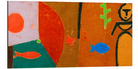 Print på aluminium Fairy tale of the two fish - Paul Klee