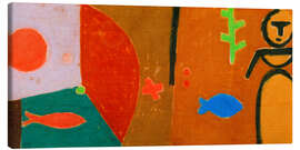 Leinwandbild Märchen von den beiden Fischen - Paul Klee
